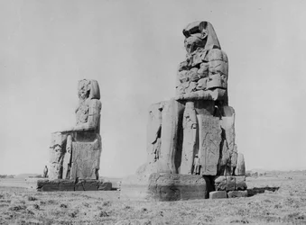 Die Kolosse von Amenophis III und der Koloss von Memnon
